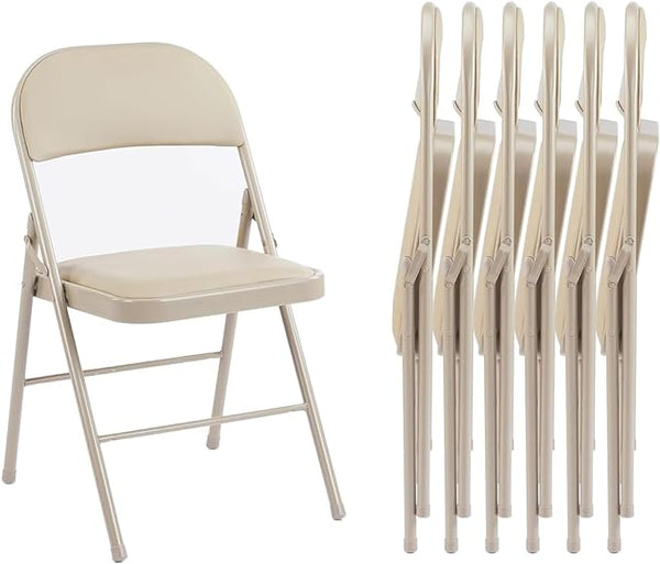 Sweetcrispy Leather Folding Chair for Events and Home Use