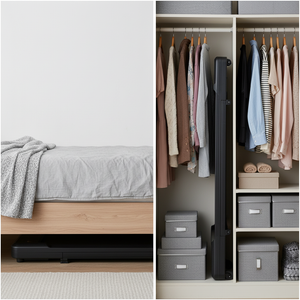 Sweetcrispy Portable Foldable Treadmill with Handrails