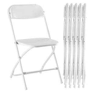 Sweetcrispy Lightweight Plastic Folding Chair for Indoor & Outdoor Use