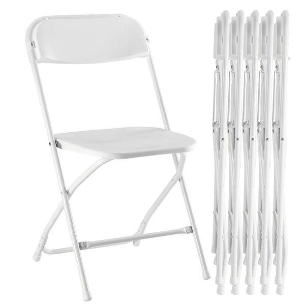 Sweetcrispy Lightweight Plastic Folding Chair for Indoor & Outdoor Use