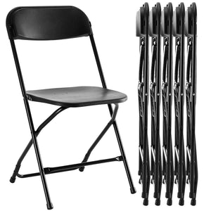 Sweetcrispy Lightweight Plastic Folding Chair for Indoor & Outdoor Use