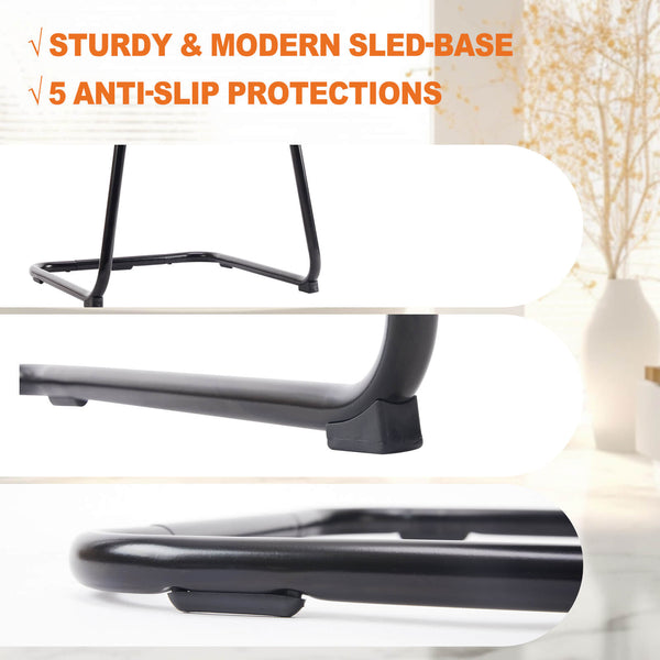 Sweetcrispy Office Chair with Storage Basket for Office