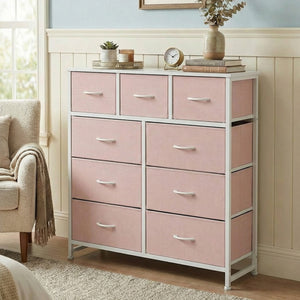 SWEETCRISPY Fabric Dresser, Storage Chest For Bedroom, Closet, Living Room, Hallway