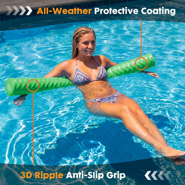 SWEETCRISPY Ultra Durable NBR Closed Cell Foam Pool Swim Noodles - Corrosion Resistant Swim Bar for Beach Pool Waterpark