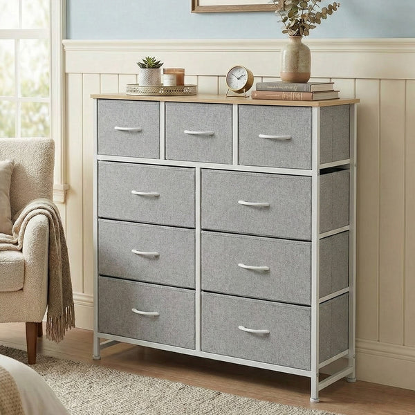 SWEETCRISPY Fabric Dresser, Storage Chest For Bedroom, Closet, Living Room, Hallway