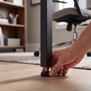 Sweetcrispy, L Shaped Computer Desk with Storage Shelves, Corner Office Desk
