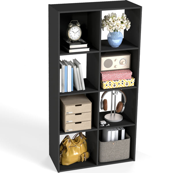 EDX Storage Organizer, Open Cube Storage Bookcase with 3 Removable Back Panels for Living Room, Bedroom & Office