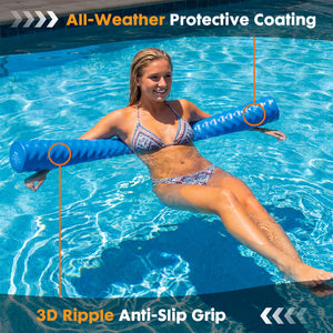 SWEETCRISPY Ultra Durable NBR Closed Cell Foam Pool Swim Noodles - Corrosion Resistant Swim Bar for Beach Pool Waterpark