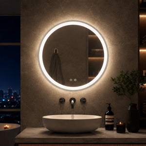 Sweetcrispy Adjustable, Lighted, Anti-Fog Makeup Mirror for Bathroom