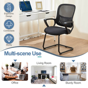 Sweetcrispy Office Chair with Storage Basket for Office