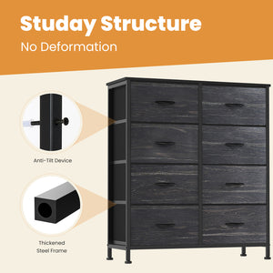 SWEETCRISPY Fabric Dresser, Storage Chest For Bedroom, Closet, Living Room, Hallway