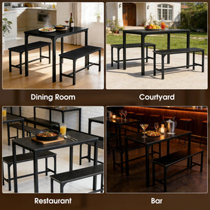 Sweetcrispy 3-Piece / 4-Piece Dining Table Set for Small Spaces, Apartments & Dining Rooms