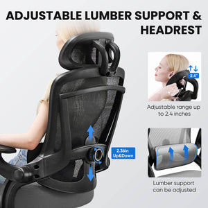 Sweetcrispy Office Chair 120° Tilt with Flip-Up Armrests for Offices