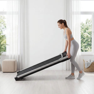 Sweetcrispy Portable Foldable Treadmill with Handrails