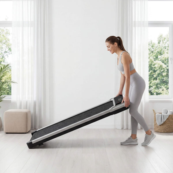 Sweetcrispy Portable Foldable Treadmill with Handrails