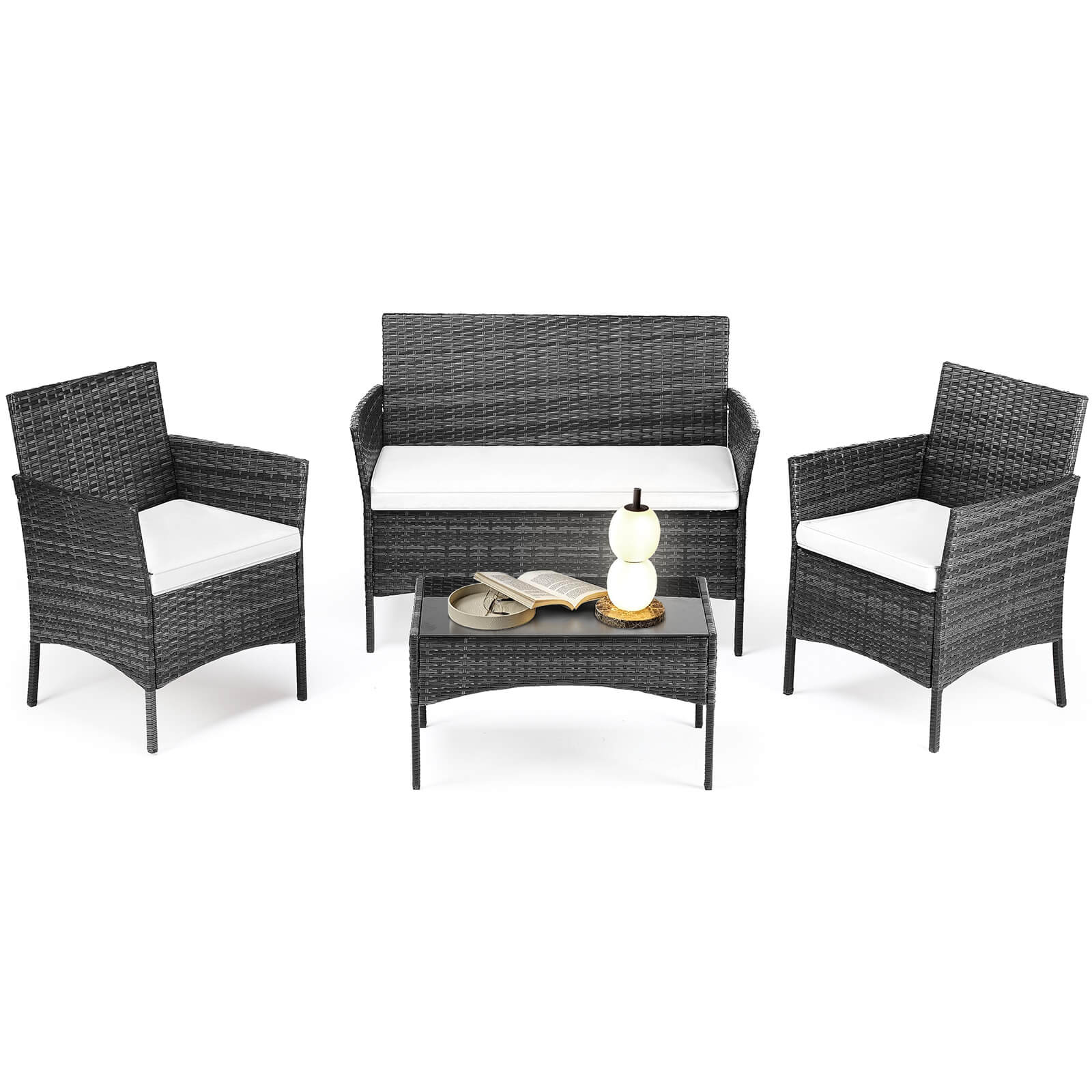 Sweetcrispy Rattan Set for Patio Relaxation – sweetcrispy