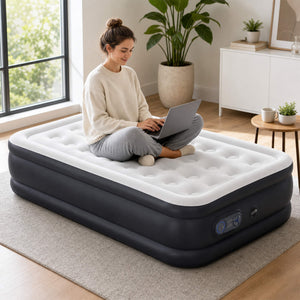 Sweetcrispy Portable Quick-Inflating Air Mattress for Outdoor