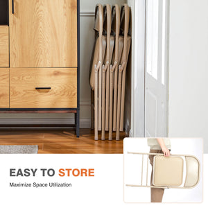 Sweetcrispy Leather Folding Chair for Events and Home Use