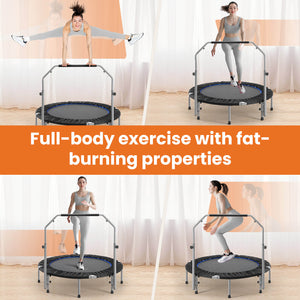 Sweetcrispy Mini Trampoline, Collapsible, Adult Exercise