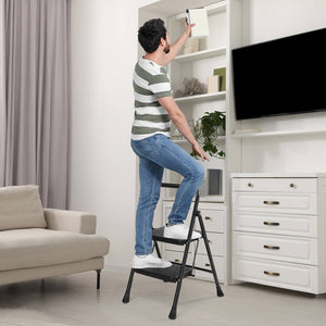 Sweetcrispy Anti-Slip Ladder for Accessing and Storing Items