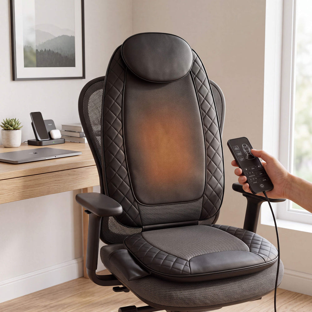 Sweetcrispy Massage Cushion with Heating and Vibration Functions For Car Cushion and Home Office Chair