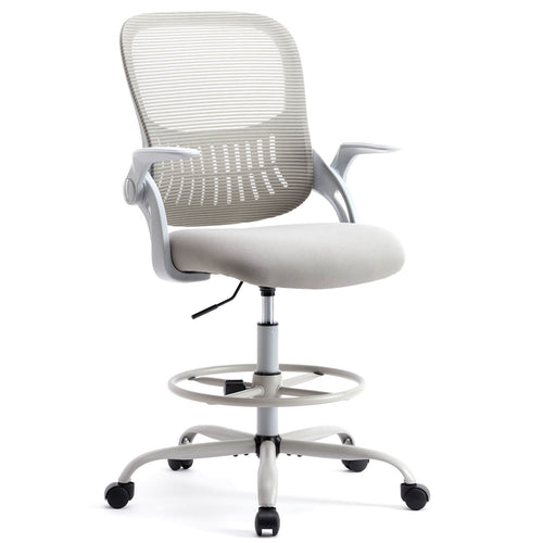 Sweetcrispy Office Chair with Reversible Armrest Lumbar Support