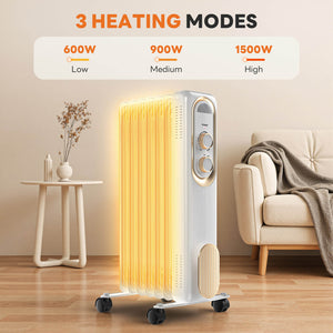 Sweetcrispy SilentRadiate Oil-Filled Radiator Heater for Indoor Use
