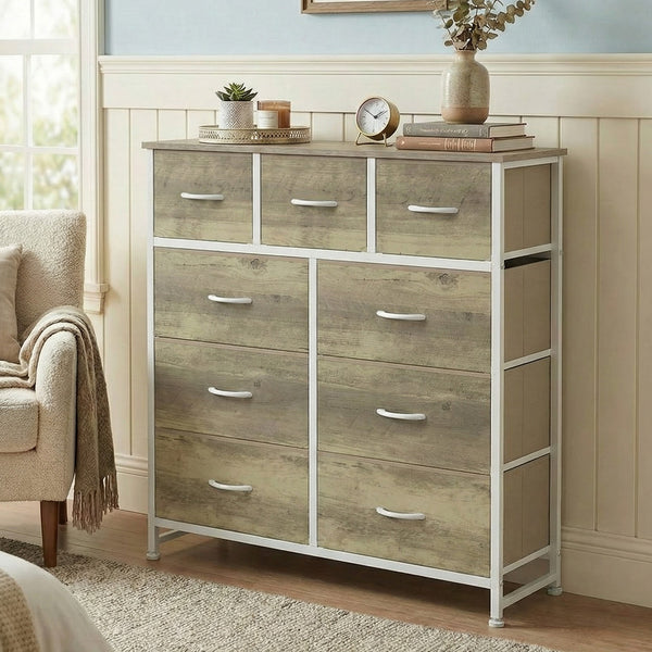 SWEETCRISPY Fabric Dresser, Storage Chest For Bedroom, Closet, Living Room, Hallway