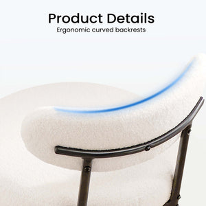 Sweetcrispy Dining Chair Set of 4 Soft Cushions for Dining Room