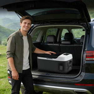 Sweetcrispy Smart Portable Car Refrigerator for Camping & Road Trips