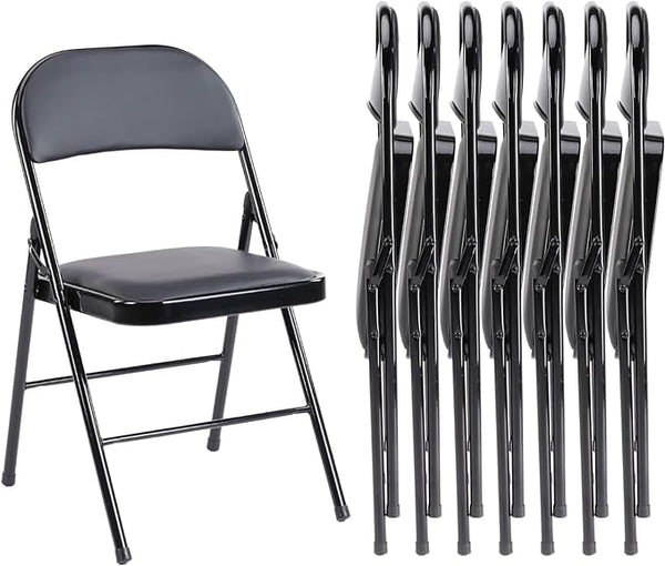 Sweetcrispy Leather Folding Chair for Events and Home Use