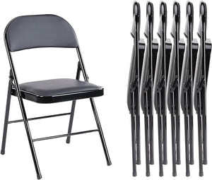 Sweetcrispy Leather Folding Chair for Events and Home Use