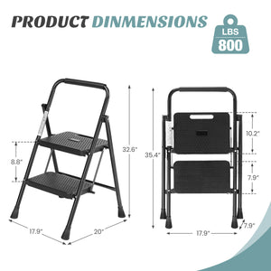 Sweetcrispy Anti-Slip Ladder for Accessing and Storing Items