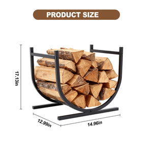 Sweetcrispy SteadyHearth Heavy Duty U-Shaped Firewood Rack
