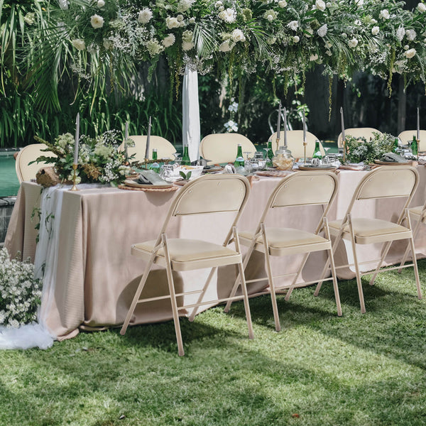 Sweetcrispy Leather Folding Chair for Events and Home Use