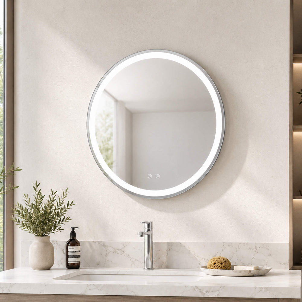 Sweetcrispy Adjustable, Lighted, Anti-Fog Makeup Mirror for Bathroom