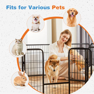Sweetcrispy Dog Fence Collapsible for Garden Patio