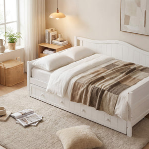 Sweetcrispy SpaceWise Twin Daybed with Trundle Bed for Small Apartments