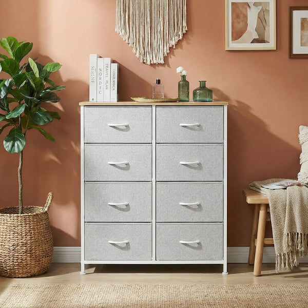 SWEETCRISPY Fabric Dresser, Storage Chest For Bedroom, Closet, Living Room, Hallway