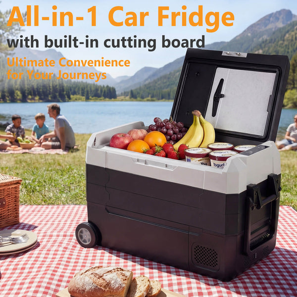 Sweetcrispy Smart Portable Car Refrigerator for Camping & Road Trips