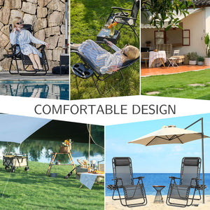 Sweetcrispy Portable Camping Lounge Chair（Set of 2）