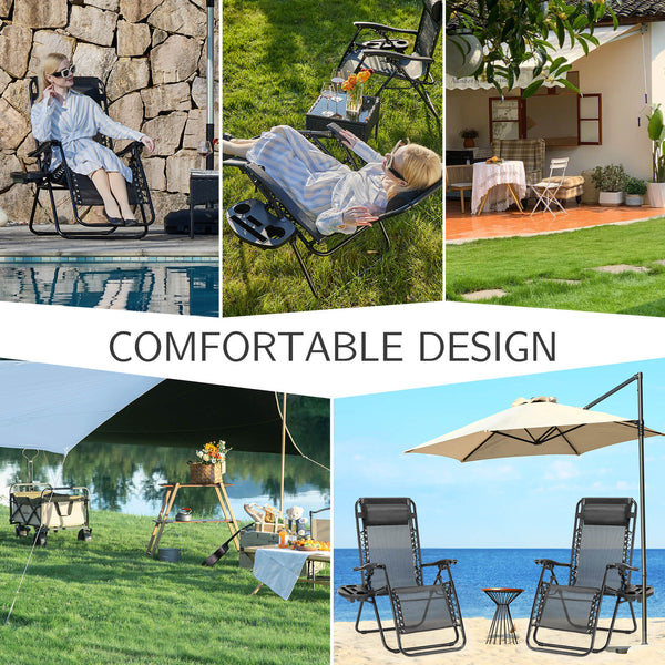 Sweetcrispy Portable Camping Lounge Chair（Set of 2）