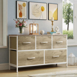 SWEETCRISPY Fabric Dresser, Storage Chest For Bedroom, Closet, Living Room, Hallway