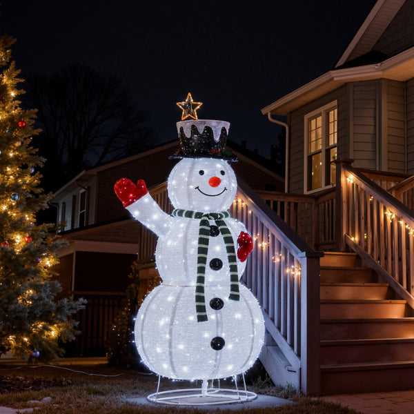outdoor snowman decoration
