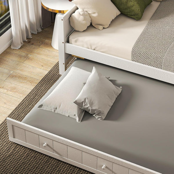 Sweetcrispy SpaceWise Twin Daybed with Trundle Bed for Small Apartments