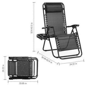 Sweetcrispy Portable Camping Lounge Chair（Set of 2）