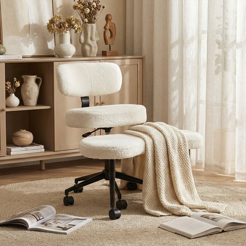 Sweetcrispy Ergonomic Cross-Legged Swivel Chair for Relaxation & Meditation