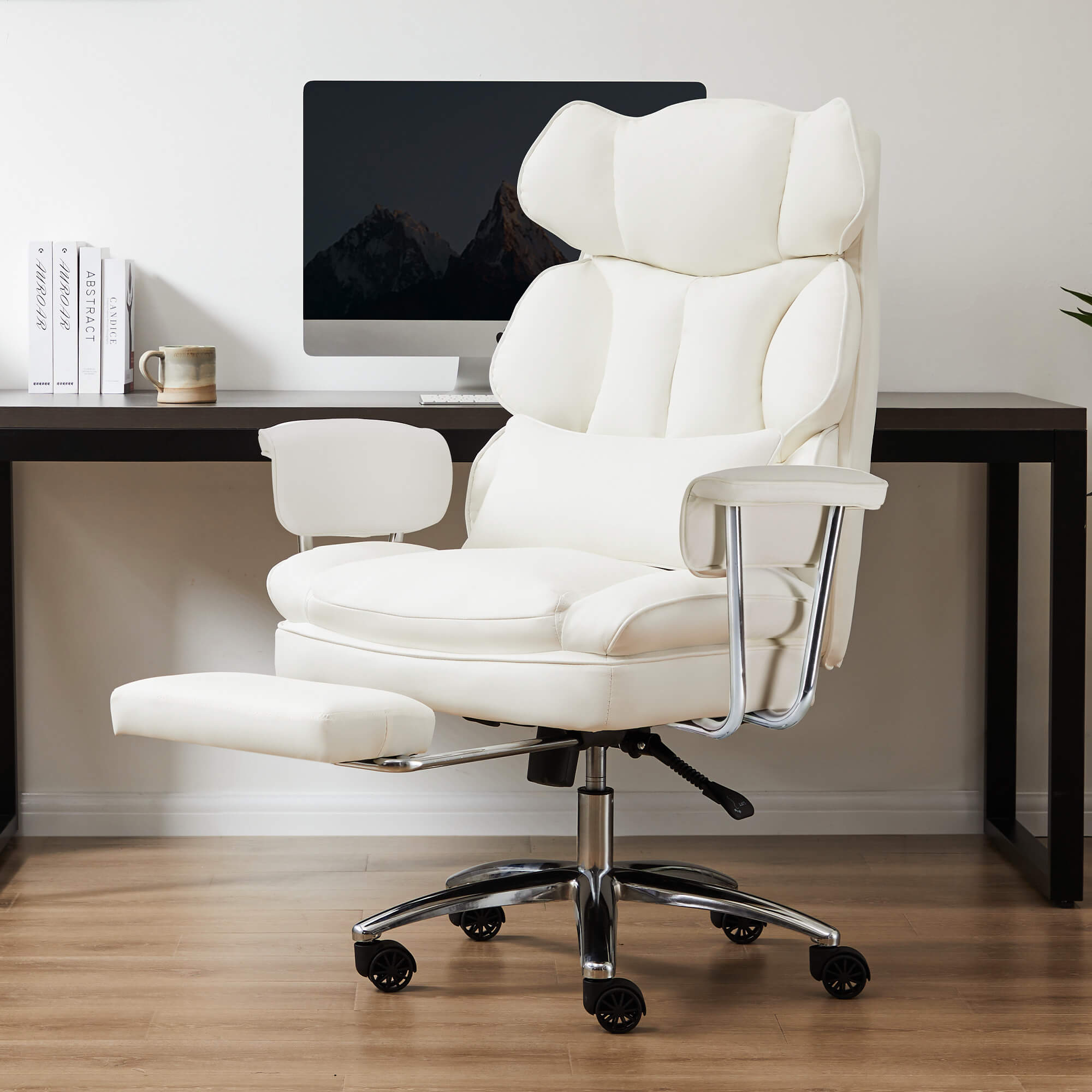Sweetcrispy Computer Chair Leather with Leg Rest for Office – sweetcrispy