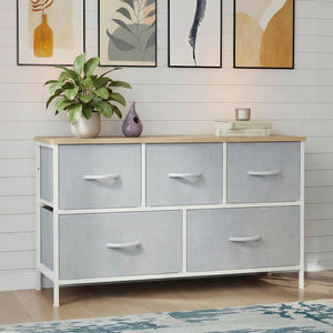 SWEETCRISPY Fabric Dresser, Storage Chest For Bedroom, Closet, Living Room, Hallway