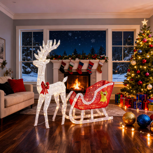 christmas reindeer lights